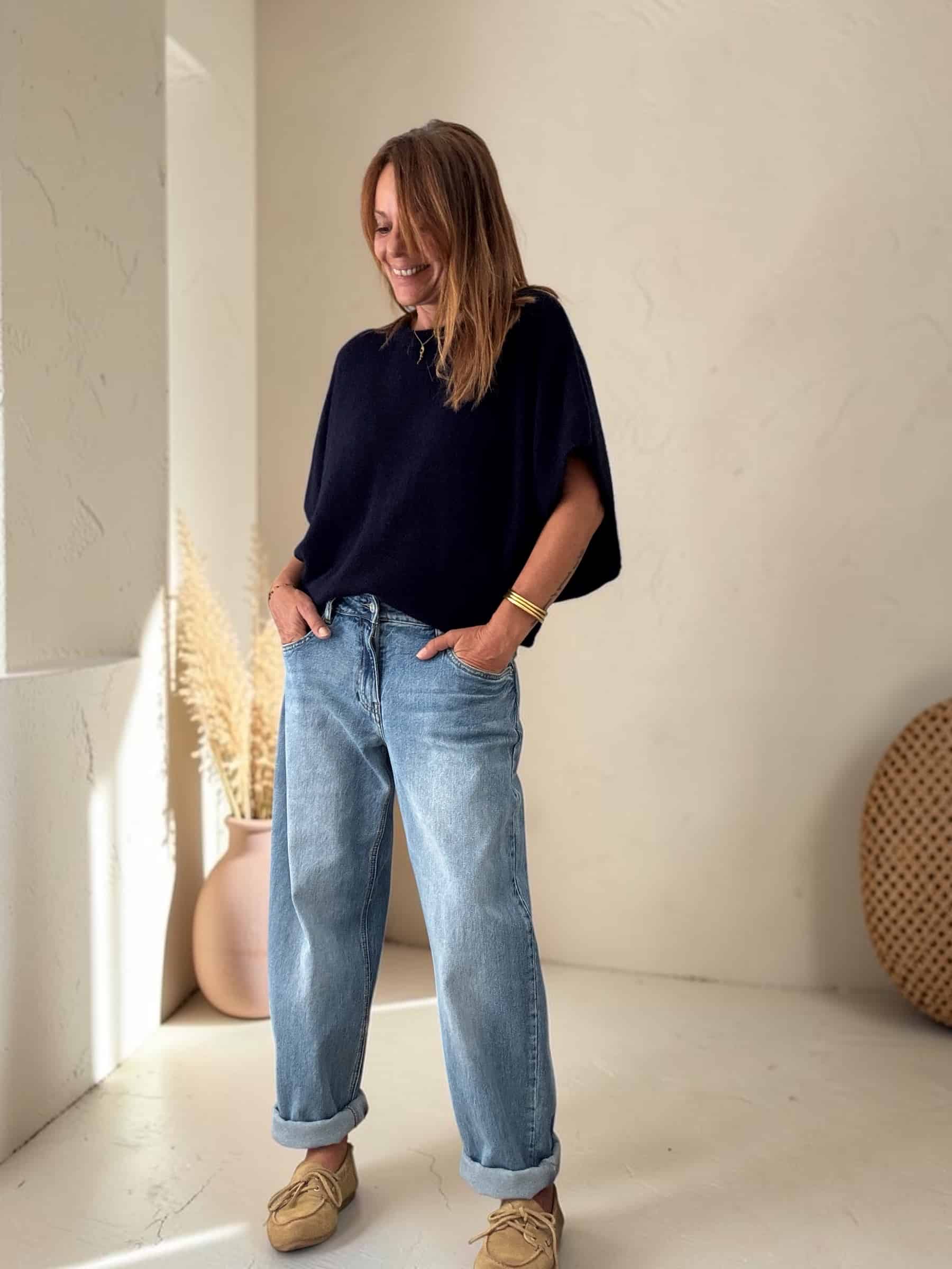 Jean Ygor bleu coupe boyfriend – Image 3