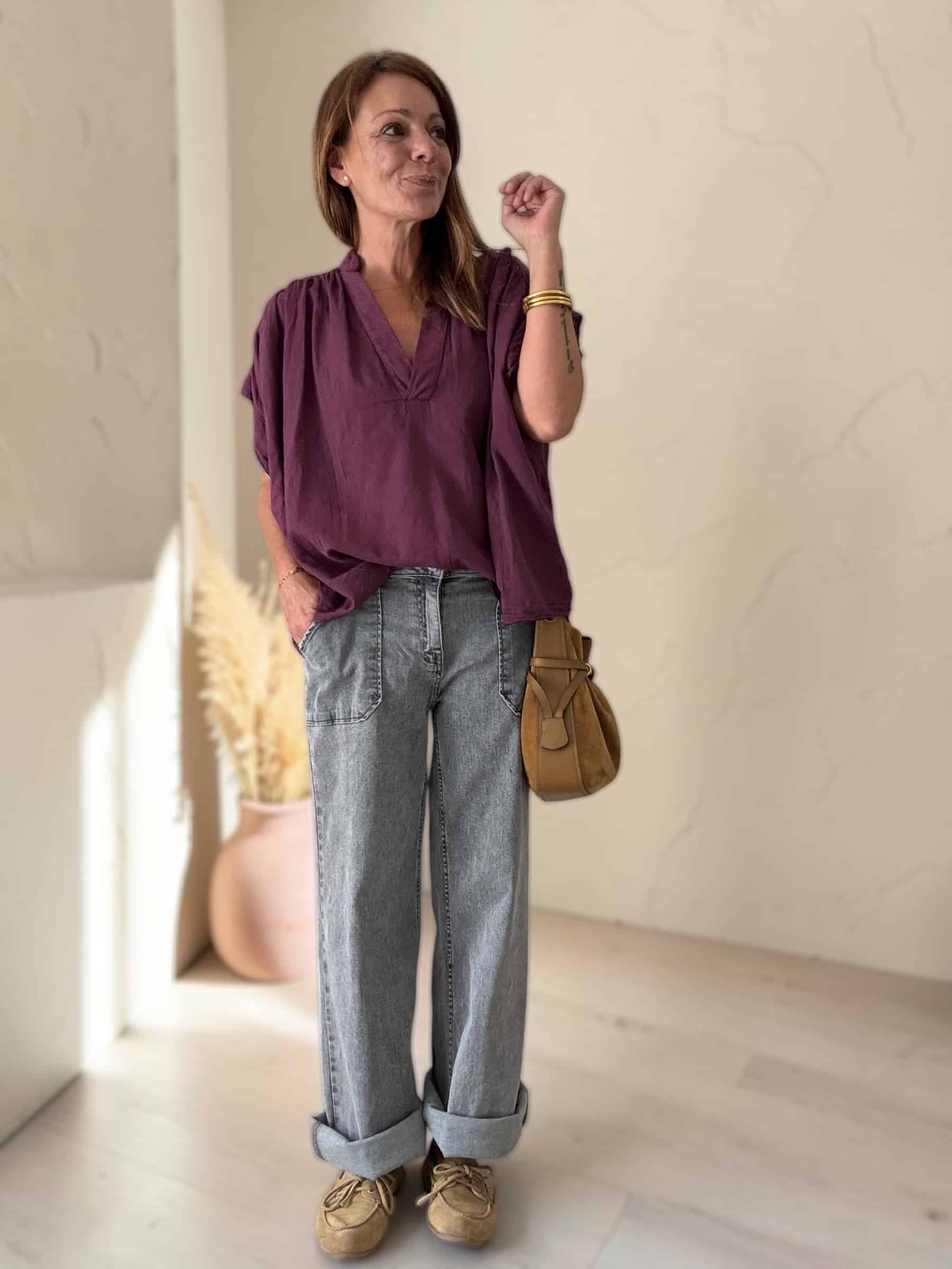 Jean Nathan gris coupe droite large – Image 3