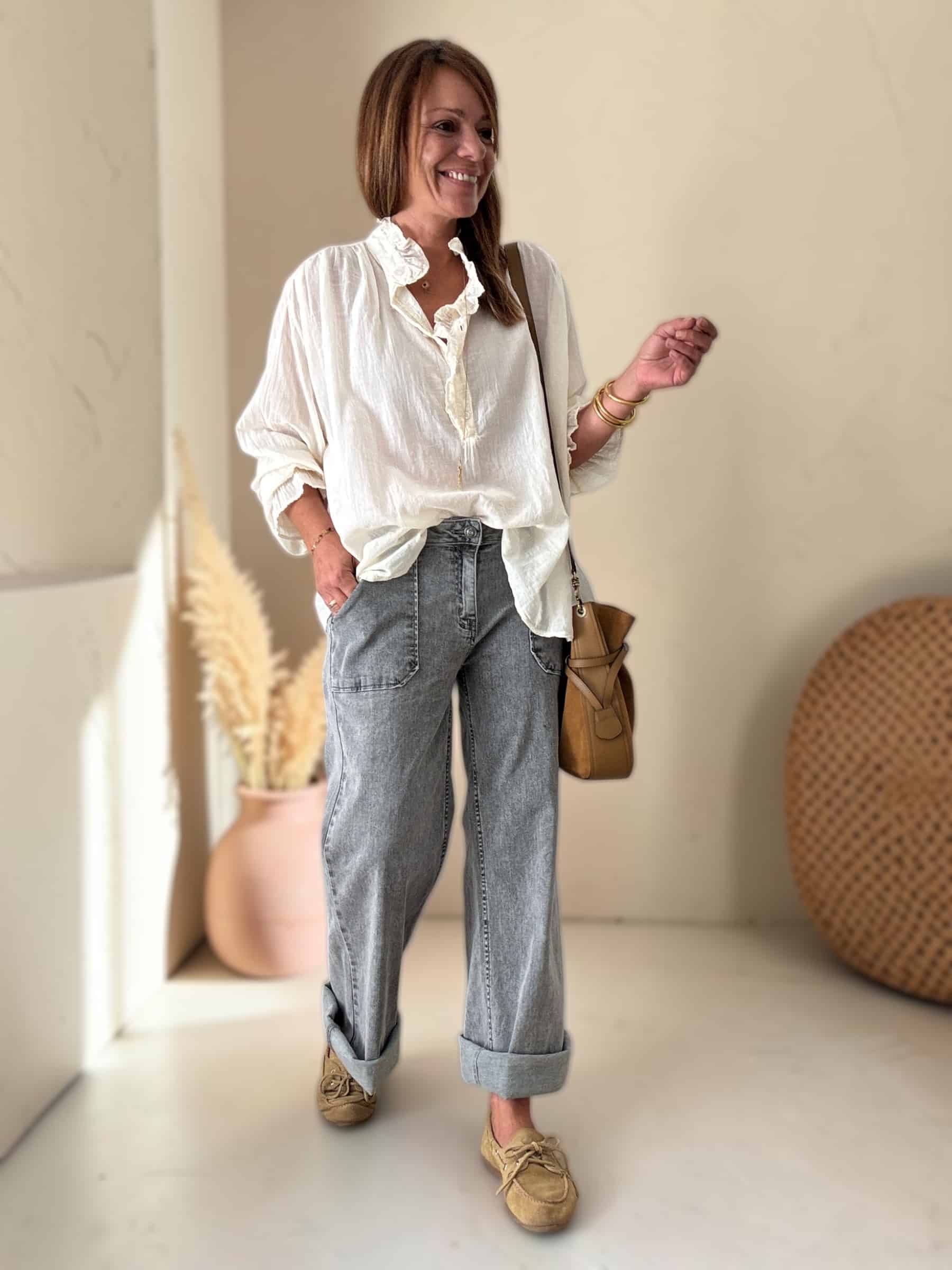 Jean Nathan gris coupe droite large – Image 4