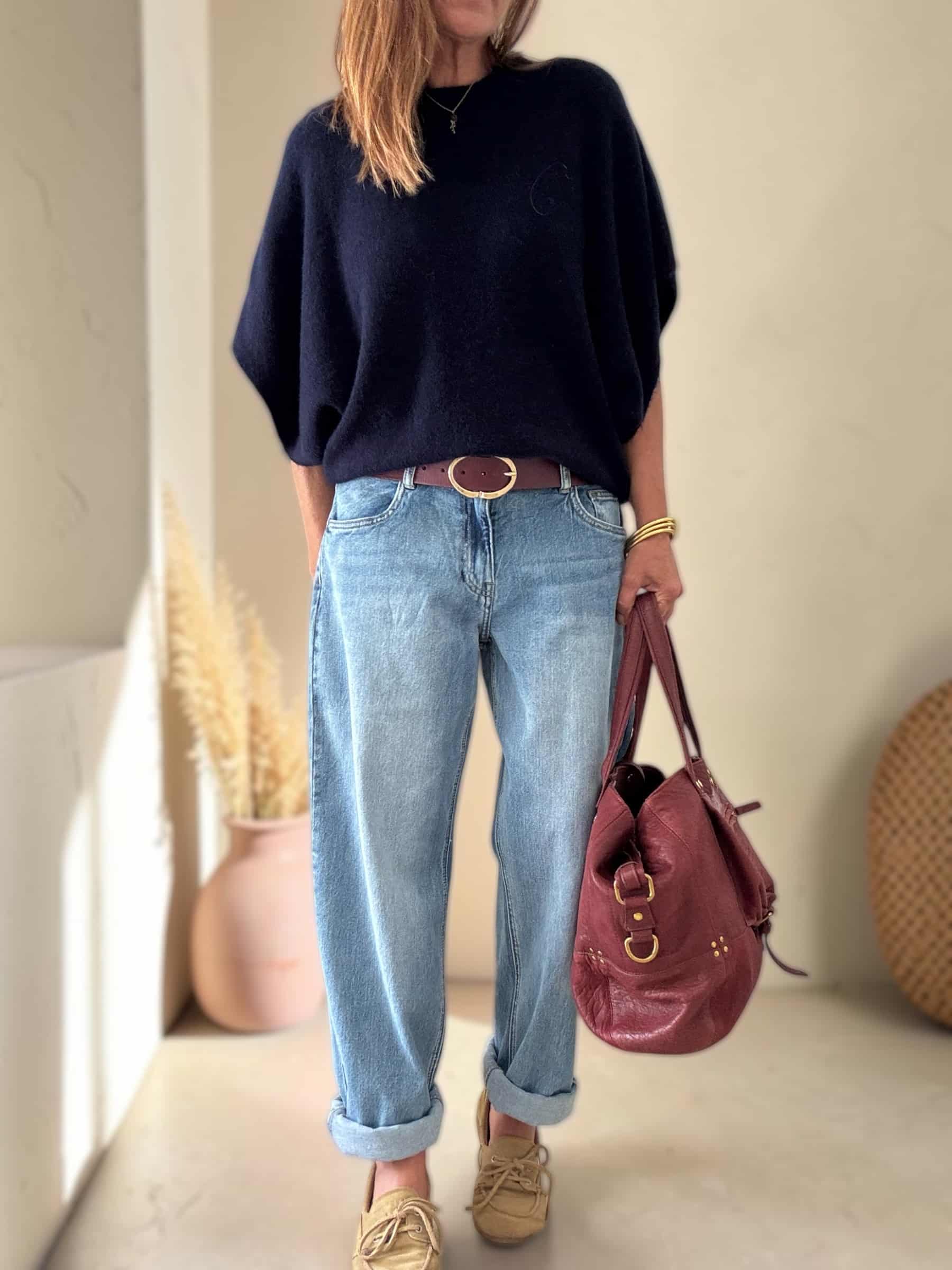Jean Ygor bleu coupe boyfriend