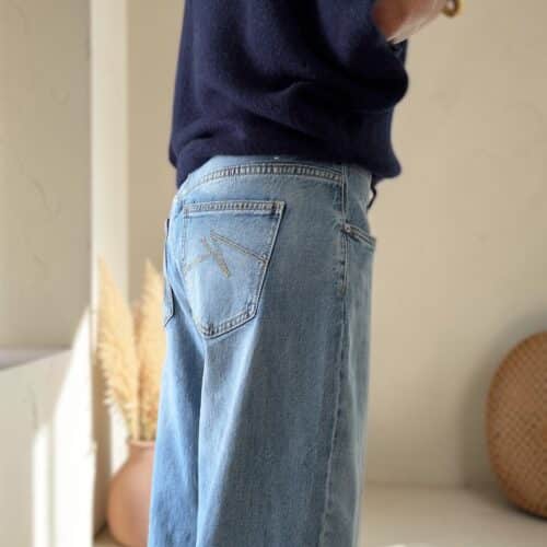 Jean Ygor bleu coupe boyfriend
